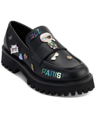 KARL LAGERFELD PARIS - Women's Gaston Embellished Slip-On Loafer Flats