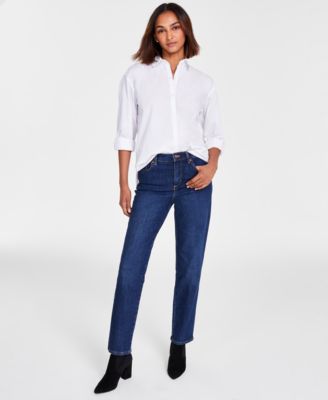 Gloria Vanderbilt - Women's Amanda Shirt & Classic Straight-Leg Jeans