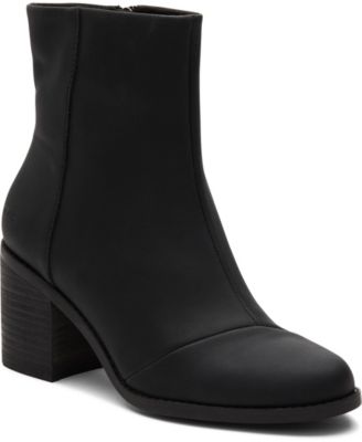 TOMS - Women's Evelyn Stacked Block-Heel Booties