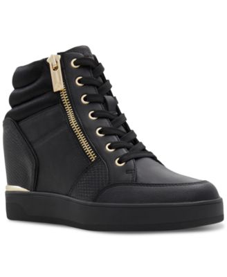 ALDO - Women's Ereliclya Lace-Up Zip Wedge High-Top Sneakers