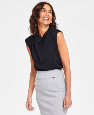 I.N.C. International Concepts - Women's Sleeveless High-Neck Blouse