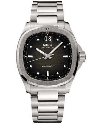Mido - Men's Swiss Automatic Multifort Stainless Steel Bracelet Watch 41mm