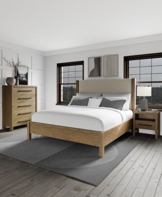 Furniture - Davie King 3-Pc. Bedroom Set (Upholstered Bed, Chest & 1-Drawer Nightstand)