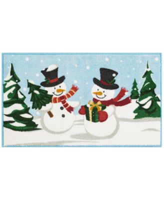 Nourison Home - Snowmen Accent Rug, 18" x 30"