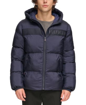 Tommy Hilfiger - Men's New Ghost Logo Print Puffer Jacket