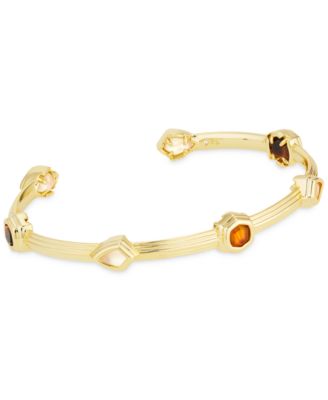 Kendra Scott - 14k Gold-Plated Mixed Stone Flex Cuff Bracelet