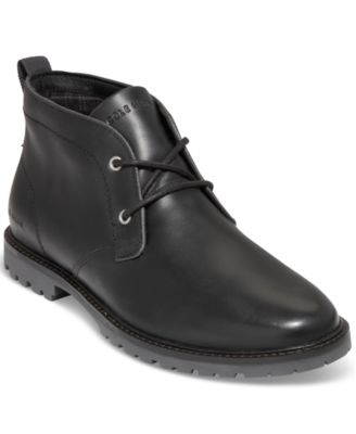 Cole Haan - Men's Midland Leather Water-Resistant Lace-Up Lug Sole Chukka Boots