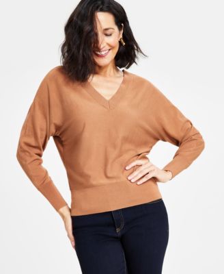 I.N.C. International Concepts - Petite Dolman-Sleeve Sweater