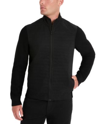 Kenneth Cole - Men's Quilted Zip-Front Sweater Jacket