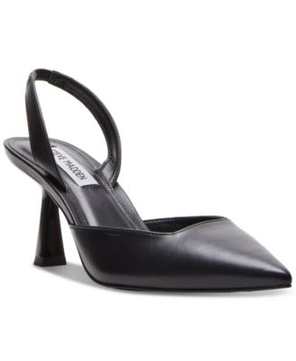 Steve Madden - Women's Finlee Pointed-Toe Kitten-Heel Slingback Pumps