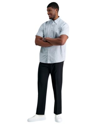 Haggar - Men's Big & Tall Premium Comfort Stretch Classic-Fit Solid Flat Front Dress Pants