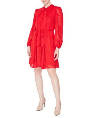 julia jordan - Women's Knot-Front 3/4-Sleeve Dress