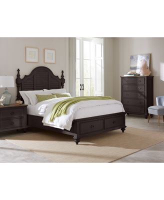 Furniture - Mandeville 3pc Bedroom Set (Louvered California King Storage Bed + Drawer Chest + 2-Drawer Nightstand)