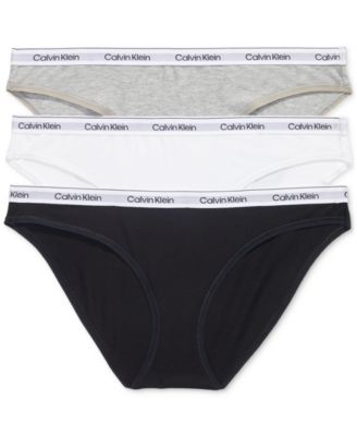 Calvin Klein - Women's 3-Pk. Modern Logo Low-Rise Bikini Underwear