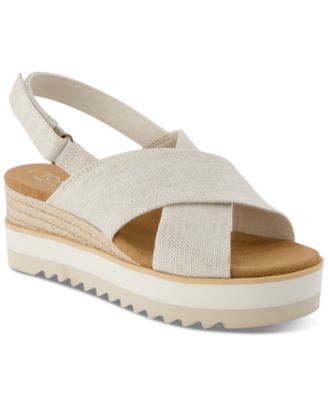 TOMS - Women's Diana Crisscross Platform Wedge Sandals