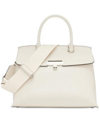 Calvin Klein - Becky Faux Leather Small Turn-Lock Satchel