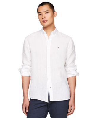 Tommy Hilfiger - Men's Pigment-Dyed Button-Down Long Sleeve Shirt