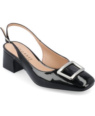 Journee Collection - Collection Women's Everlee Slingback Square Toe Pumps