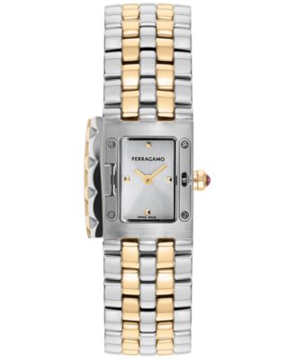 Ferragamo - Women's Swiss Two-Tone Stainless Steel Bracelet Watch 19x30mm