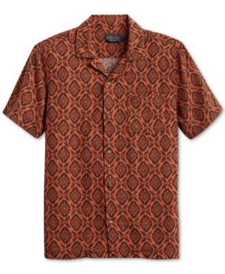 Pendleton - Men's Medallion Print Short Sleeve Button-Front Shirt