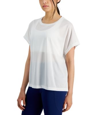 ID Ideology - Women's Birdseye-Mesh Dolman-Sleeve Top