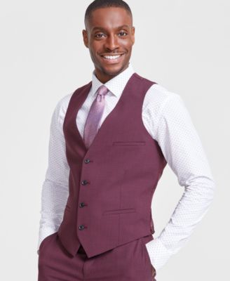 Bar III - Men's Slim-Fit Wool Blend Suit Vest