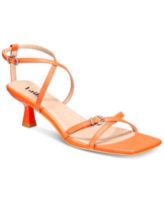 VAILA SHOES - Women's Isabella Strappy Barely There Kitten-Heel Dress Sandals