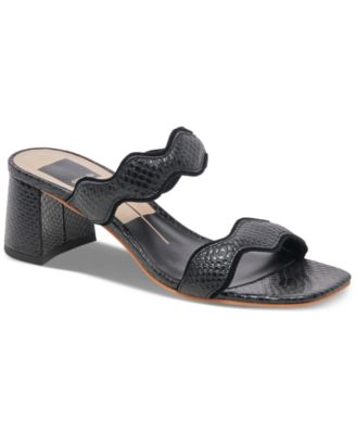 Dolce Vita - Women's Ilva Wavy Banded Mid-Heel Dress Sandals