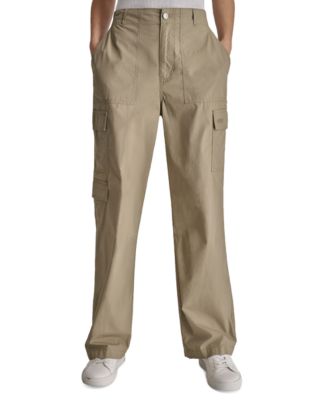 DKNY Jeans - Women's High Rise Cotton Cargo Pants