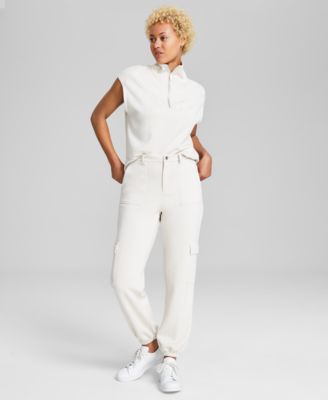 And Now This - Women's Scuba Elasticated-Cuff Joggers