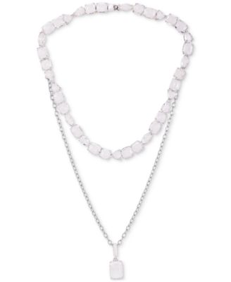 GUESS - Crystal 18" Layered Pendant Necklace