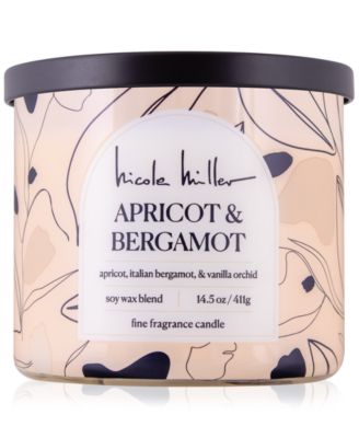Nicole Miller - Apricot & Bergamot Candle, 14.5 oz.
