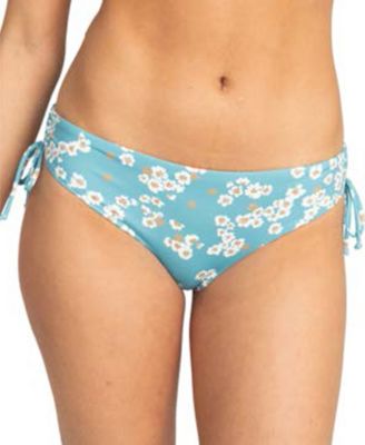 Roxy - Juniors' Beach Classics Floral-Print Tie-Side Bikini Bottom