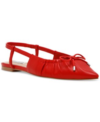 Steve Madden - Women's Laylah Pointed-Toe Pleated Slingback Flats