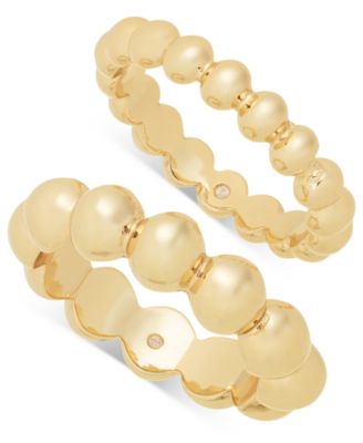 On 34th - 2-Pc. Set Granulated Stack Rings