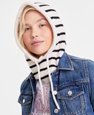 On 34th - Women's Striped Drawstring Balaclava