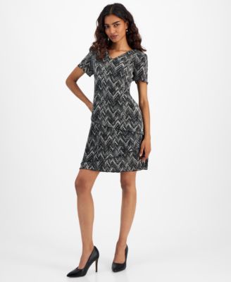 Connected - Petite Tiered Sheath Dress