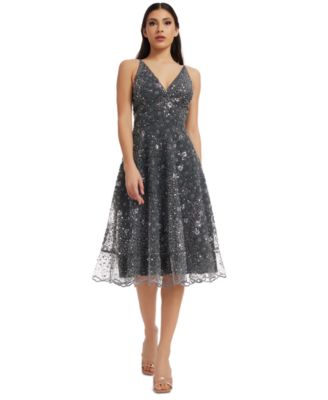 Dress the Population - Women's Elisa Sequined Fit & Flare Dress