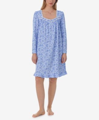 Eileen West - Women's Cotton Floral Lace-Trim Nightgown