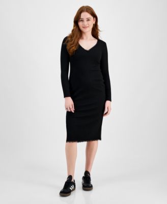 Planet Heart - Juniors' Rib-Knit Midi Dress
