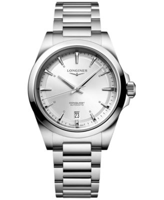 Longines - Men's Swiss Automatic Conquest Stainless Steel Bracelet Watch 38mm