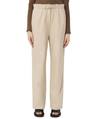 Frank And Oak - Women's Annie Paper Bag Drawstring Cotton Pull-On Pants