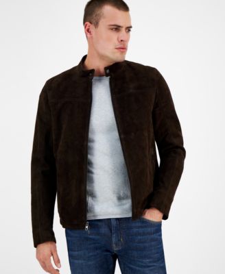 Michael Kors - Men's Suede Racer Jacket
