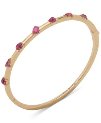 KARL LAGERFELD PARIS - Gold-Tone Mixed Stone Bangle Bracelet