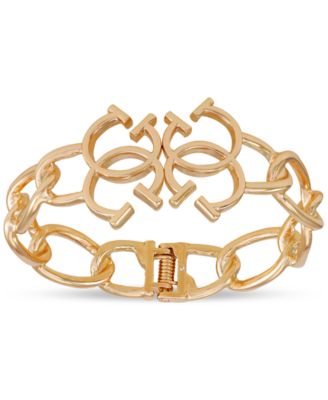 GUESS - Gold-Tone G Logo & Link Bangle Bracelet