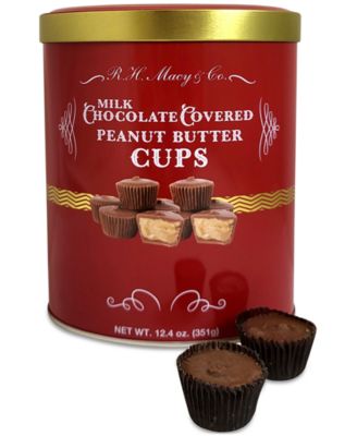 R.H. Macy & Co. - Holiday Milk Chocolate Peanut Butter Cups Gift Tin, 12.4 oz.
