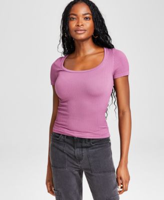 And Now This - Women's Scoop-Neck Short-Sleeve Thermal Top