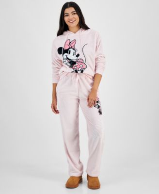 Disney - Juniors' Minnie Mouse Velour Sweatpants