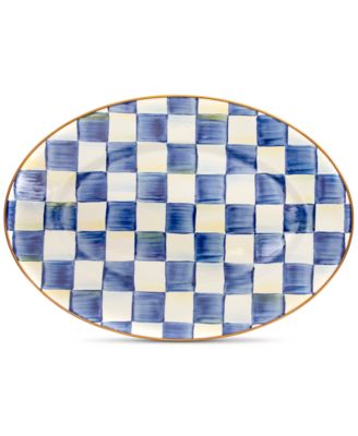 Mackenzie-Childs - Royal Check Small Oval Platter
