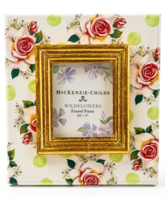 Mackenzie-Childs - Wildflowers Green Frame, 2.5" x 3"